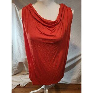Chico's Size 2‎ Red Drape Neck Sleeveless Top